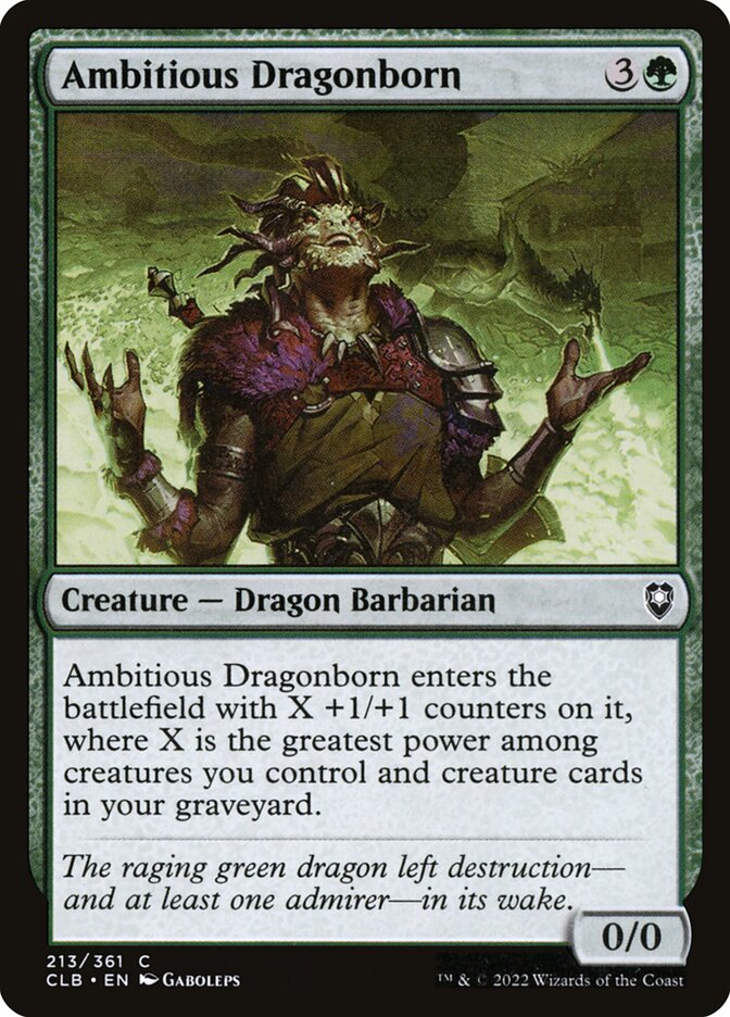 Draconata Ambiciosa / Ambitious Dragonborn - Magic: The Gathering - MoxLand