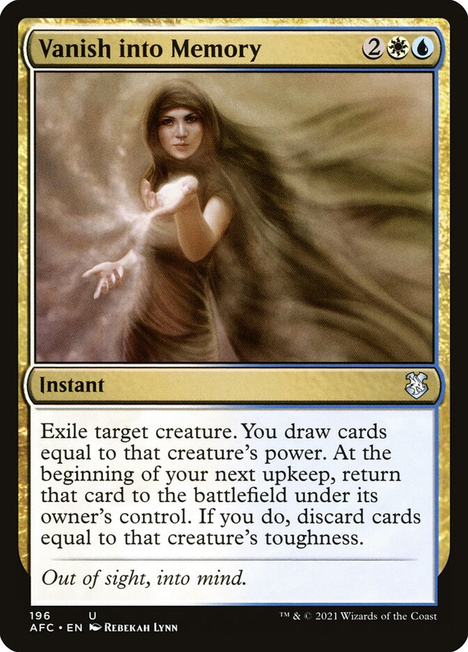 Desaparecer na Memória / Vanish into Memory - Magic: The Gathering - MoxLand