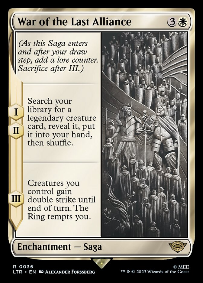 Guerra da Última Aliança / War of the Last Alliance - Magic: The Gathering - MoxLand
