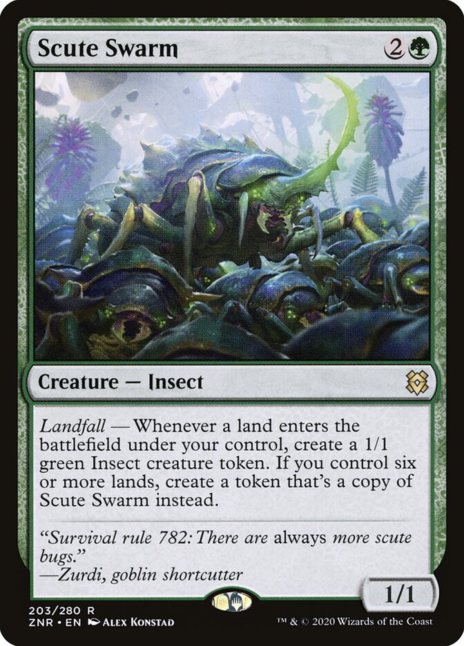 Enxame de Cascudos / Scute Swarm - Magic: The Gathering - MoxLand