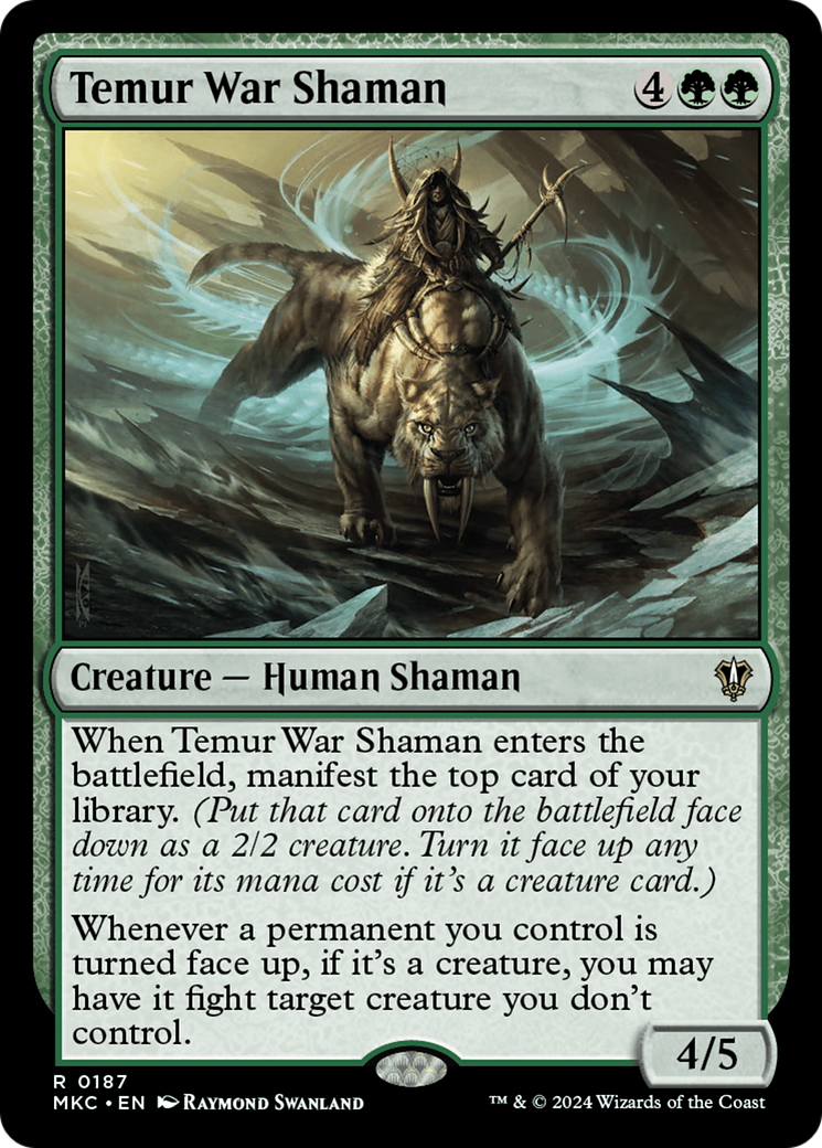 Xamã de Guerra Temur / Temur War Shaman - Magic: The Gathering - MoxLand