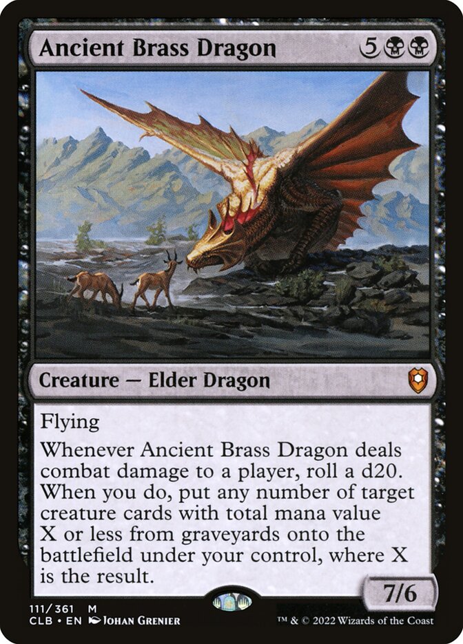 Dragão de Latão Ancião / Ancient Brass Dragon - Magic: The Gathering - MoxLand