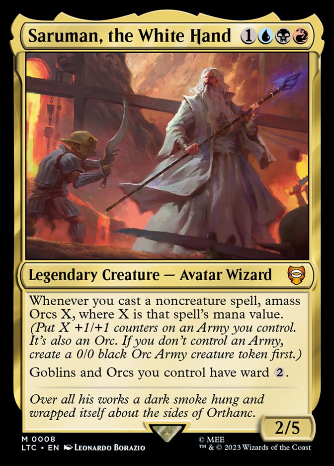 Saruman, A Mão Branca / Saruman, the White Hand - Magic: The Gathering - MoxLand