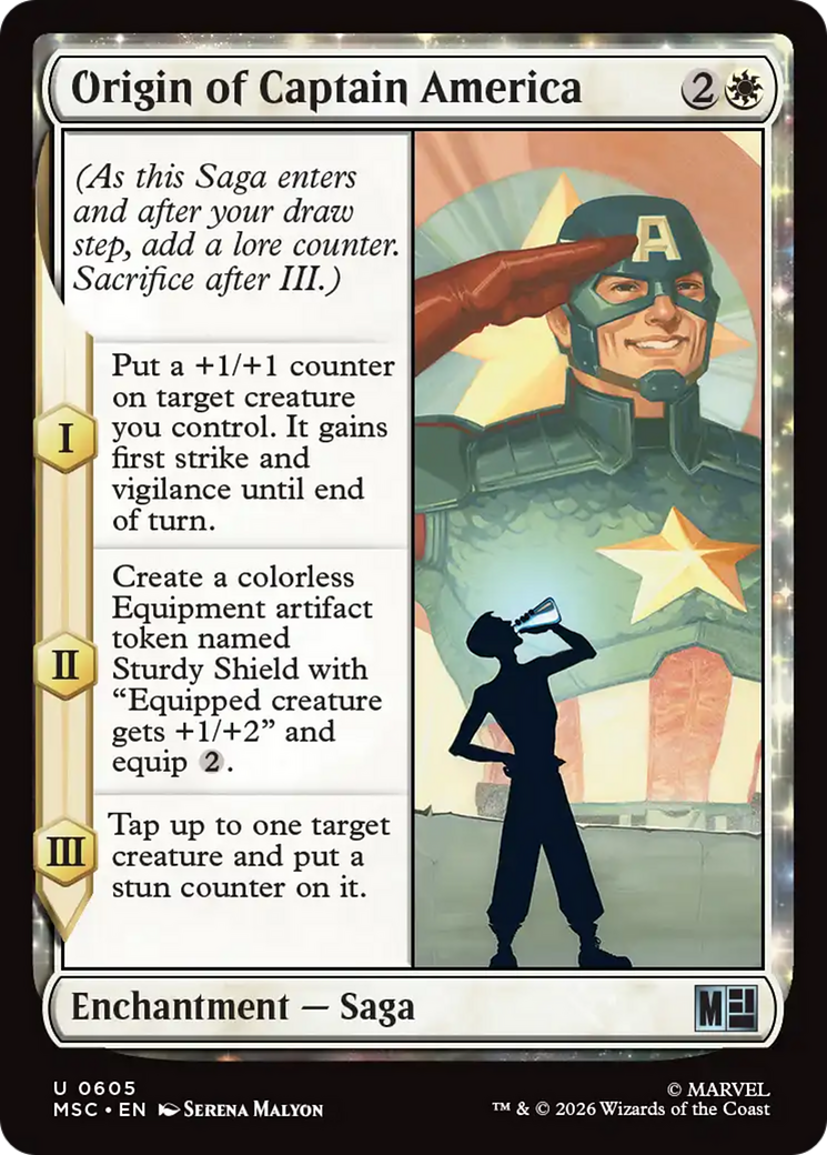 Origin of Captain America - Magic: The Gathering - MoxLand