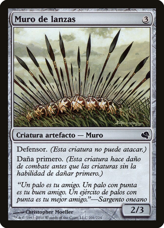 Barreira de Lanças / Wall of Spears - Magic: The Gathering - MoxLand