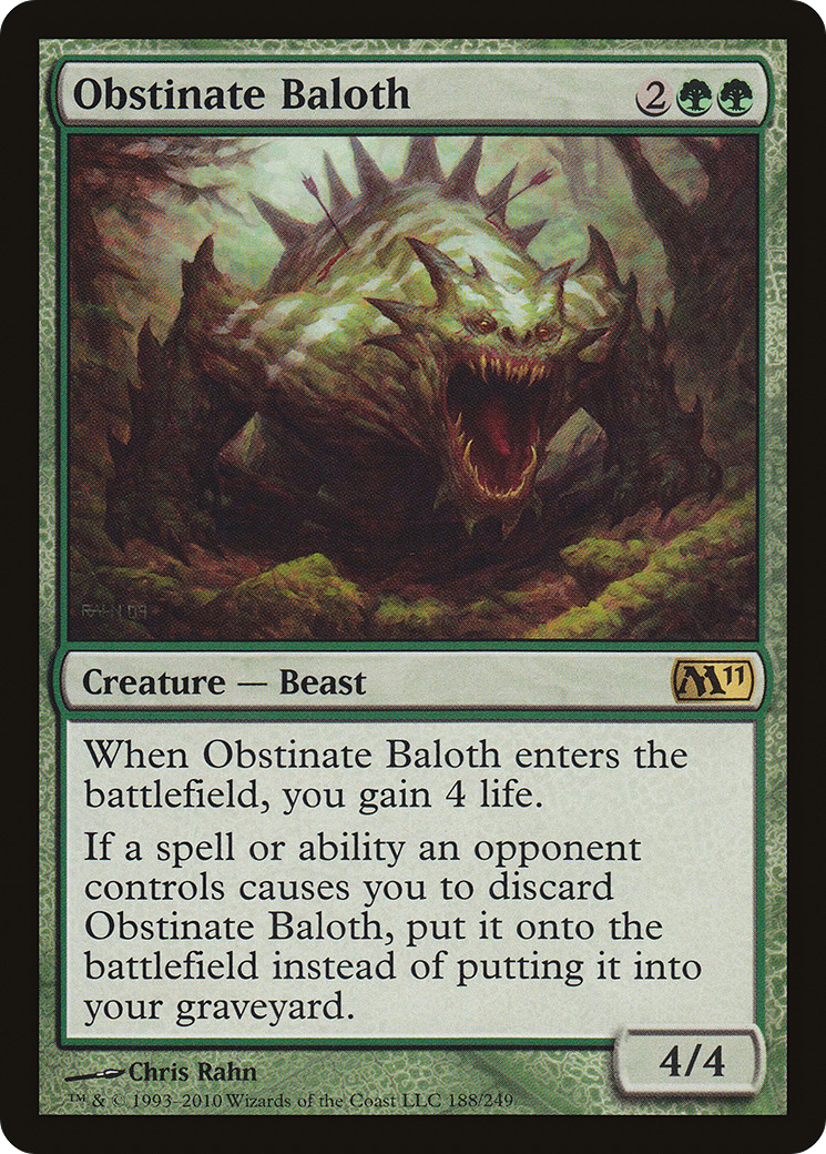 Baloth Obstinado / Obstinate Baloth - Magic: The Gathering - MoxLand