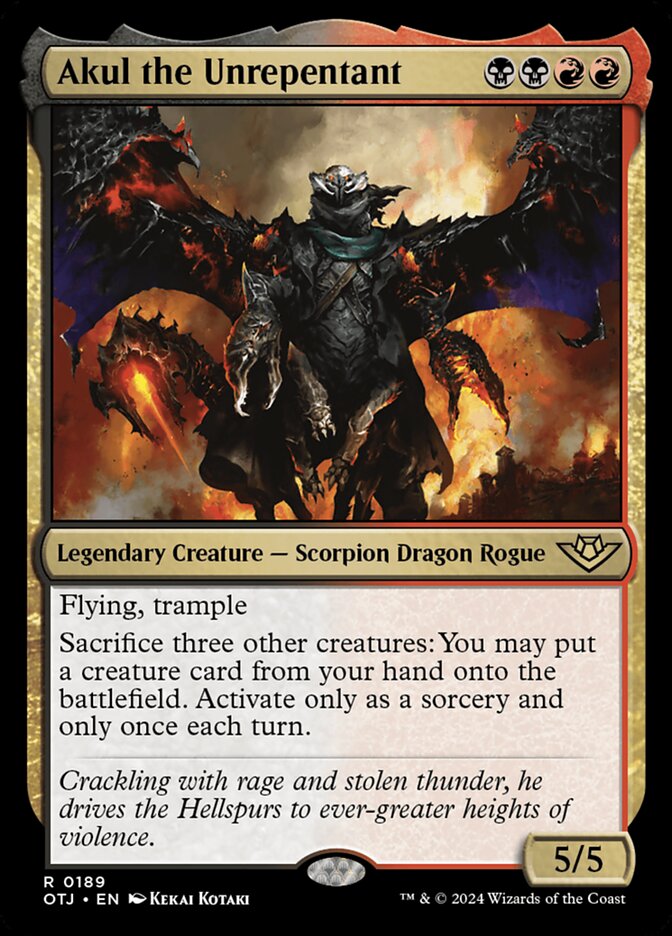 Akul, o Impenitente / Akul the Unrepentant - Magic: The Gathering - MoxLand