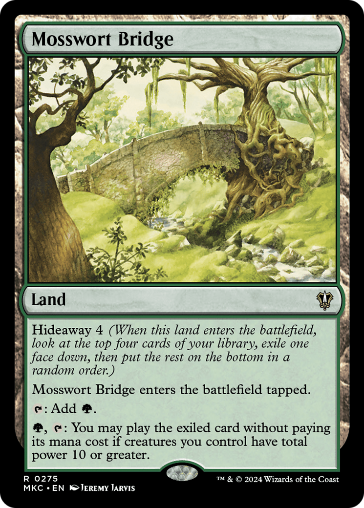 Ponte Musgomosto / Mosswort Bridge - Magic: The Gathering - MoxLand