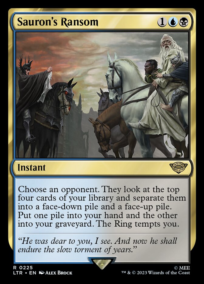 Resgate de Sauron / Sauron's Ransom - Magic: The Gathering - MoxLand