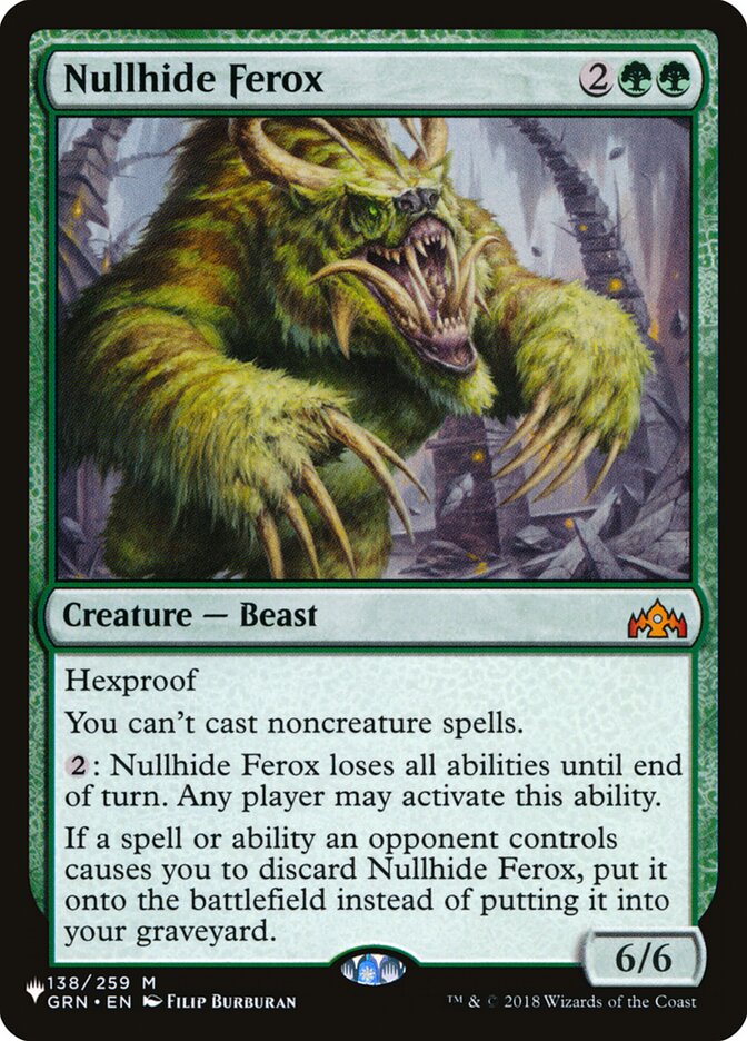 Ferox Imunocouro / Nullhide Ferox - Magic: The Gathering - MoxLand