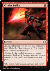 Ataque Cinerário / Cinder Strike - Magic: The Gathering - MoxLand