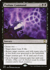 Comando Profano / Profane Command - Magic: The Gathering - MoxLand