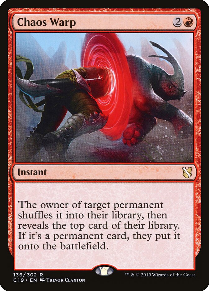 Distorção Caótica / Chaos Warp - Magic: The Gathering - MoxLand