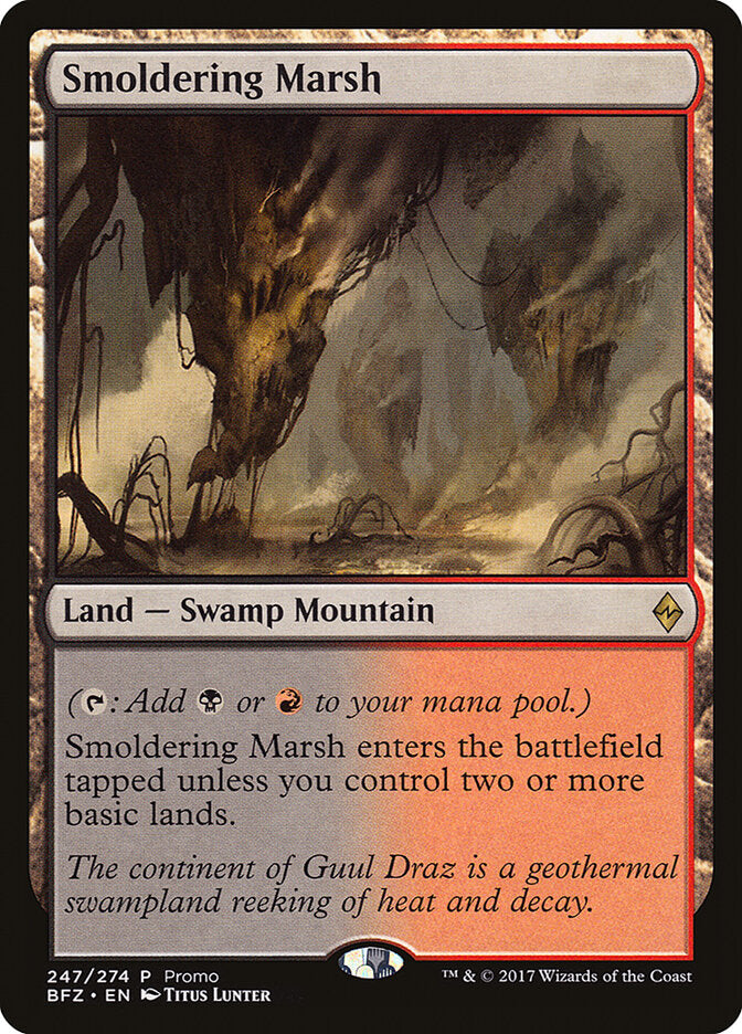 Pântano Ardente / Smoldering Marsh - Magic: The Gathering - MoxLand