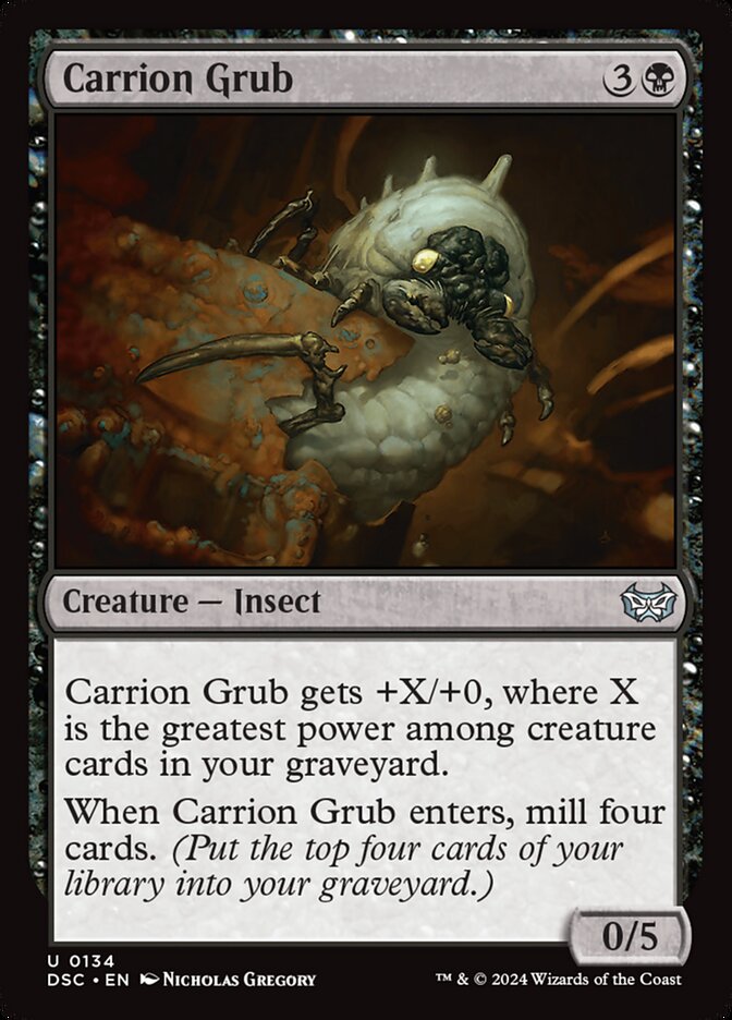 Larva Necrófaga / Carrion Grub - Magic: The Gathering - MoxLand