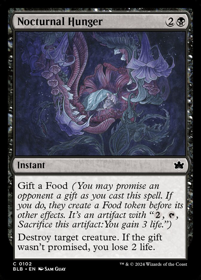 Fome Noturna / Nocturnal Hunger - Magic: The Gathering - MoxLand