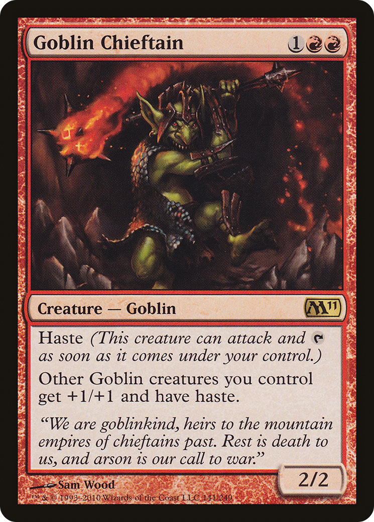 Chefe Goblin / Goblin Chieftain - Magic: The Gathering - MoxLand