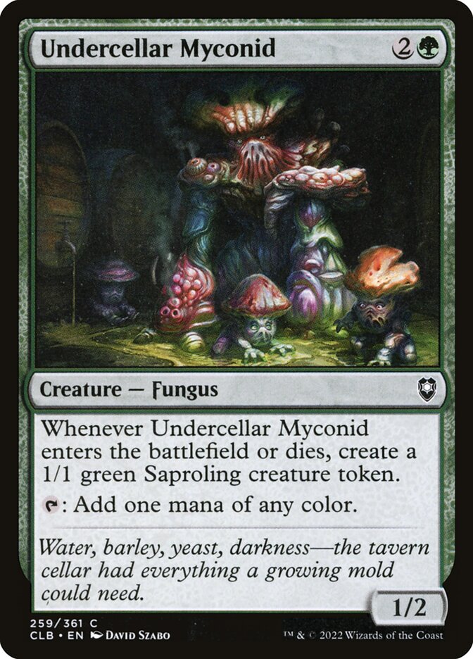 Miconídeo do Subcelário / Undercellar Myconid - Magic: The Gathering - MoxLand