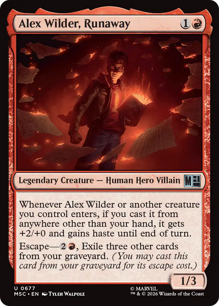 Alex Wilder, Runaway - Magic: The Gathering - MoxLand