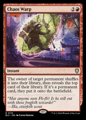 Distorção Caótica / Chaos Warp - Magic: The Gathering - MoxLand