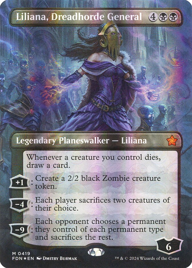 Liliana, General da Horda Medonha / Liliana, Dreadhorde General - Magic: The Gathering - MoxLand