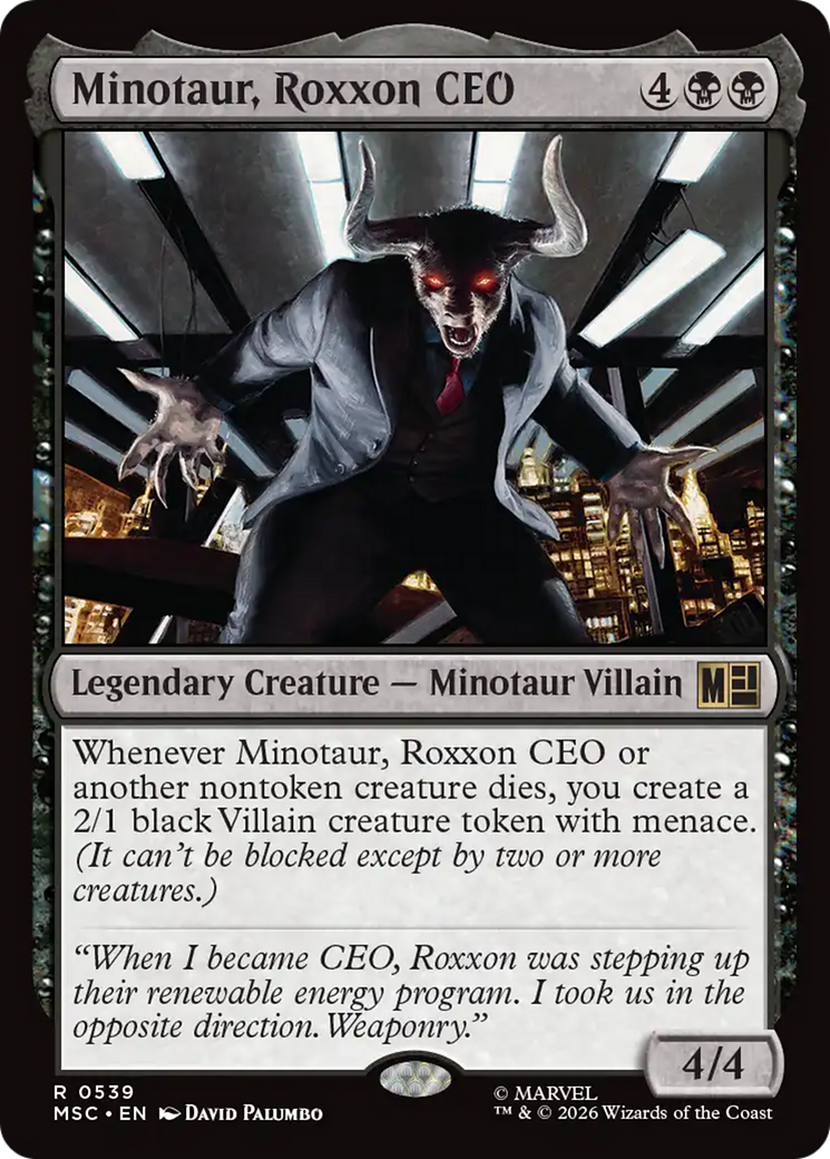 Minotaur, Roxxon CEO - Magic: The Gathering - MoxLand