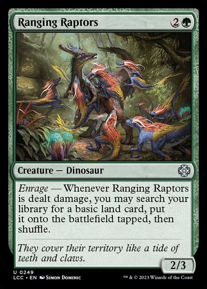 Raptores Andarilhos / Ranging Raptors - Magic: The Gathering - MoxLand