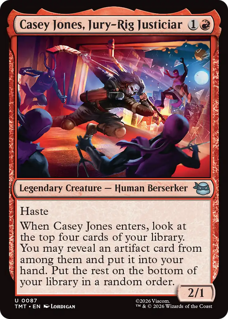 Casey Jones, Jury-Rig Justiciar - Magic: The Gathering - MoxLand
