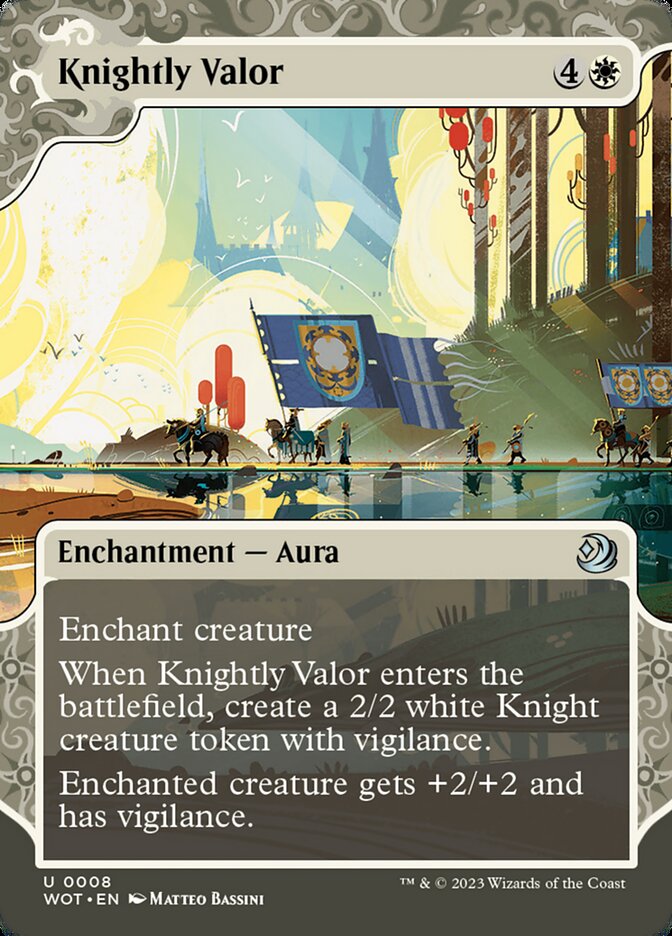 Heroísmo Cavaleiroso / Knightly Valor - Magic: The Gathering - MoxLand