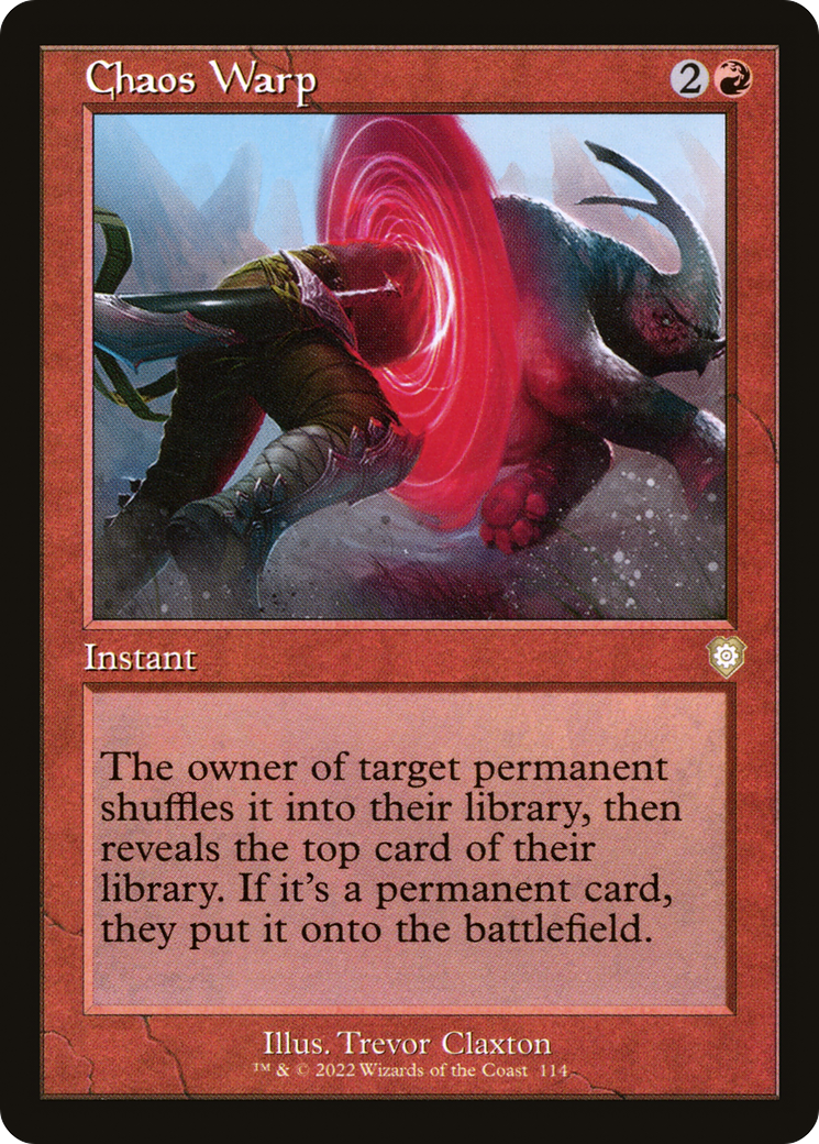 Distorção Caótica / Chaos Warp - Magic: The Gathering - MoxLand