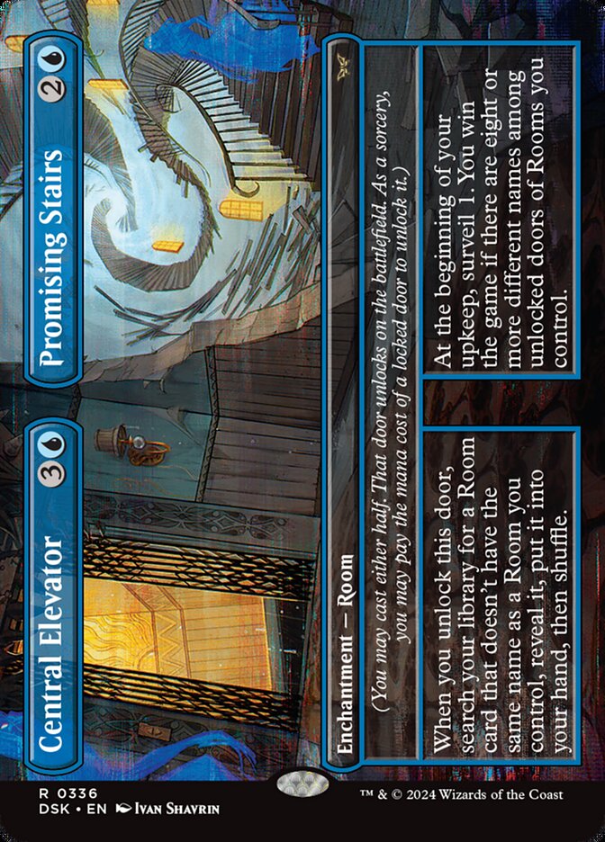 Elevador Central / Escadas Promissoras / Central Elevator / Promising Stairs - Magic: The Gathering - MoxLand
