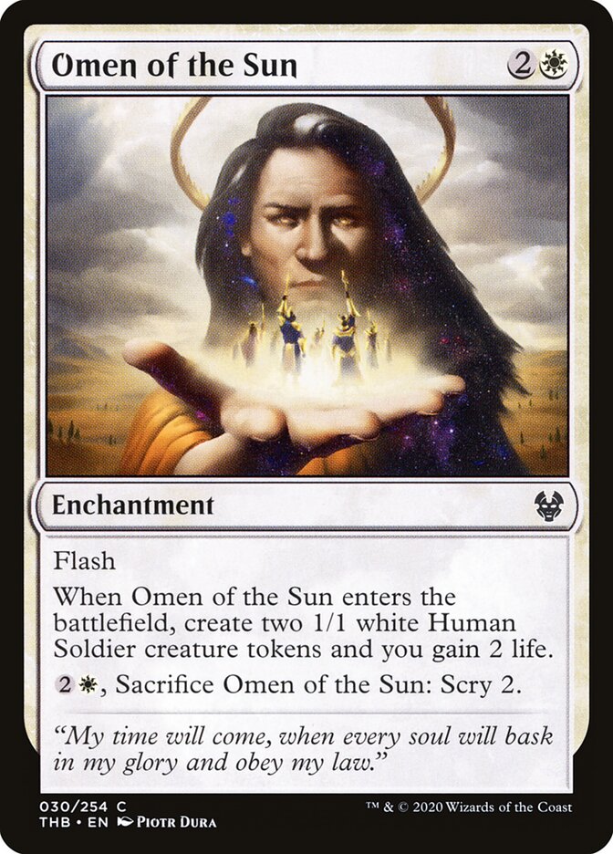 Augúrio do Sol / Omen of the Sun - Magic: The Gathering - MoxLand