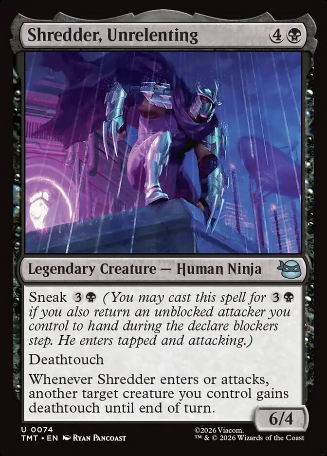 Shredder, Unrelenting - Magic: The Gathering - MoxLand