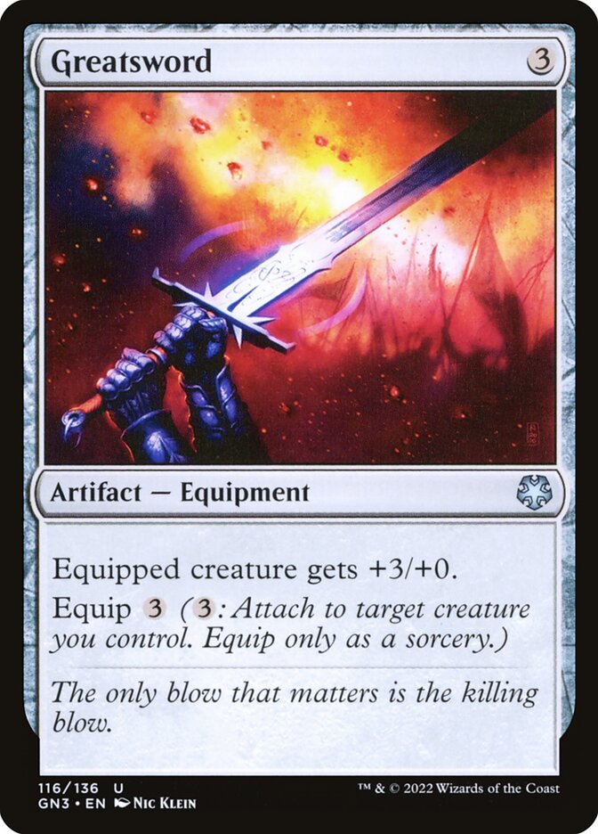 Montante / Greatsword - Magic: The Gathering - MoxLand