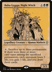 Baba Lysaga, Bruxa da Noite / Baba Lysaga, Night Witch - Magic: The Gathering - MoxLand