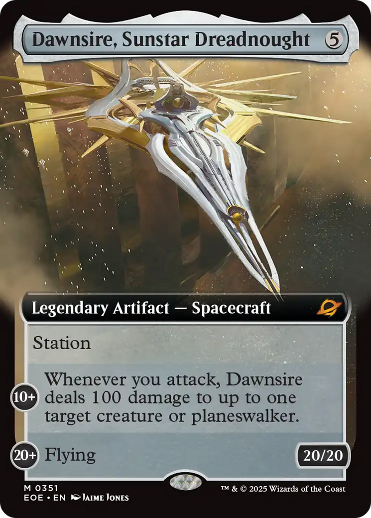Primeiro Alvorecer, Encouraçado Helioestrela / Dawnsire, Sunstar Dreadnought - Magic: The Gathering - MoxLand