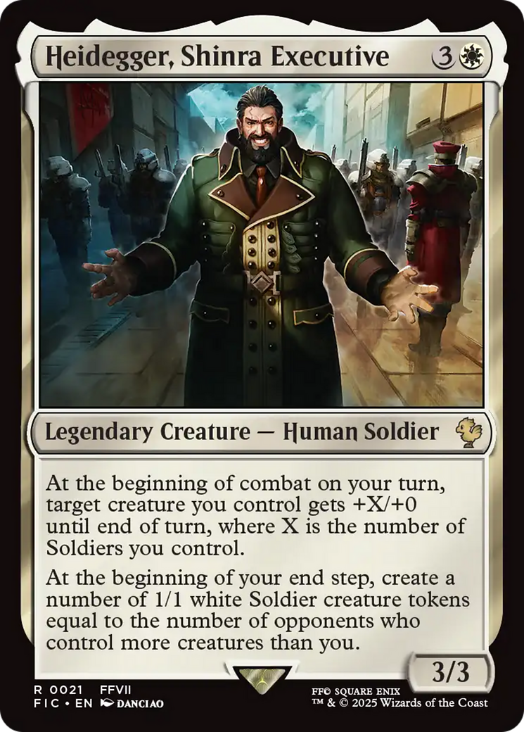 Heidegger, Shinra Executive - Magic: The Gathering - MoxLand