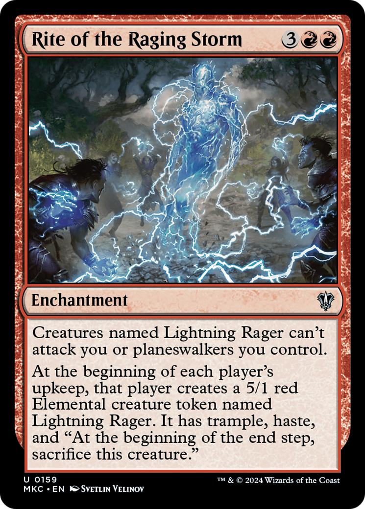 Rito da Tempestade Enfurecida / Rite of the Raging Storm - Magic: The Gathering - MoxLand