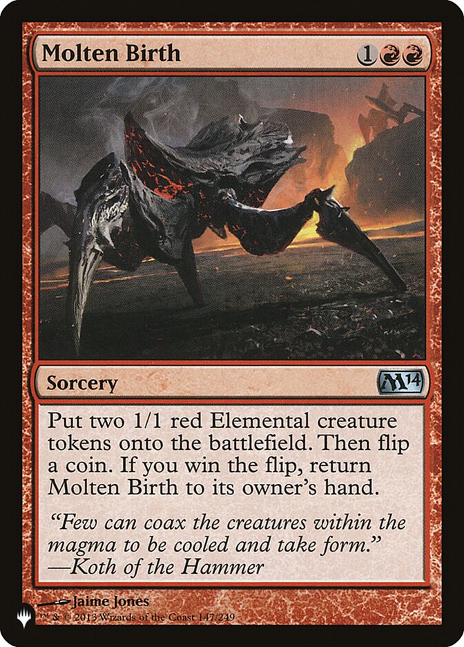 Nascimento Fundente / Molten Birth - Magic: The Gathering - MoxLand