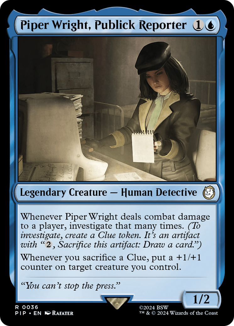 Piper Wright, Publick Reporter - Magic: The Gathering - MoxLand
