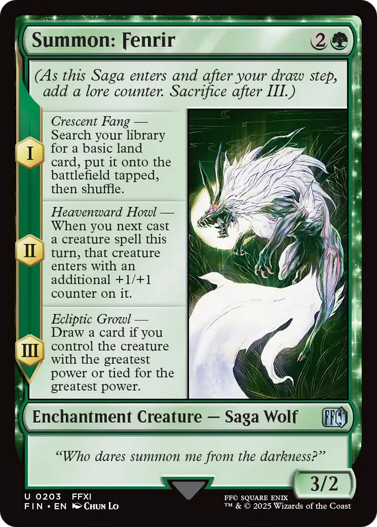 Invocação: Fenrir / Summon: Fenrir - Magic: The Gathering - MoxLand