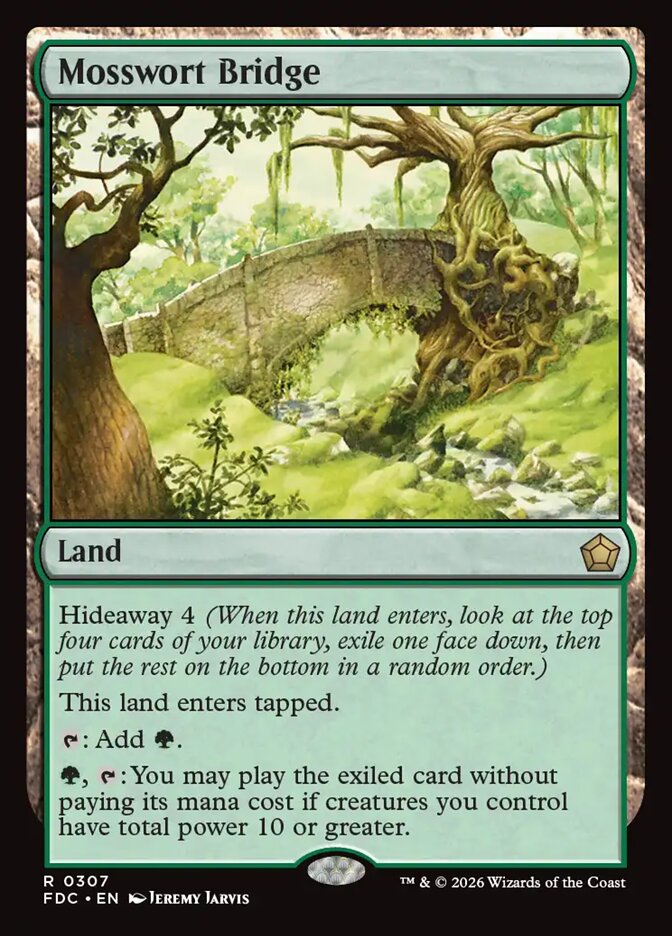 Ponte Musgomosto / Mosswort Bridge - Magic: The Gathering - MoxLand
