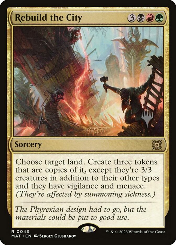 Reconstruir a Cidade / Rebuild the City - Magic: The Gathering - MoxLand
