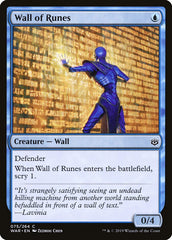 Barreira de Runas / Wall of Runes - Magic: The Gathering - MoxLand