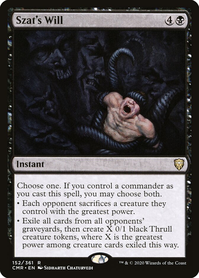 Vontade de Szat / Szat's Will - Magic: The Gathering - MoxLand