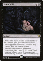 Vontade de Szat / Szat's Will - Magic: The Gathering - MoxLand