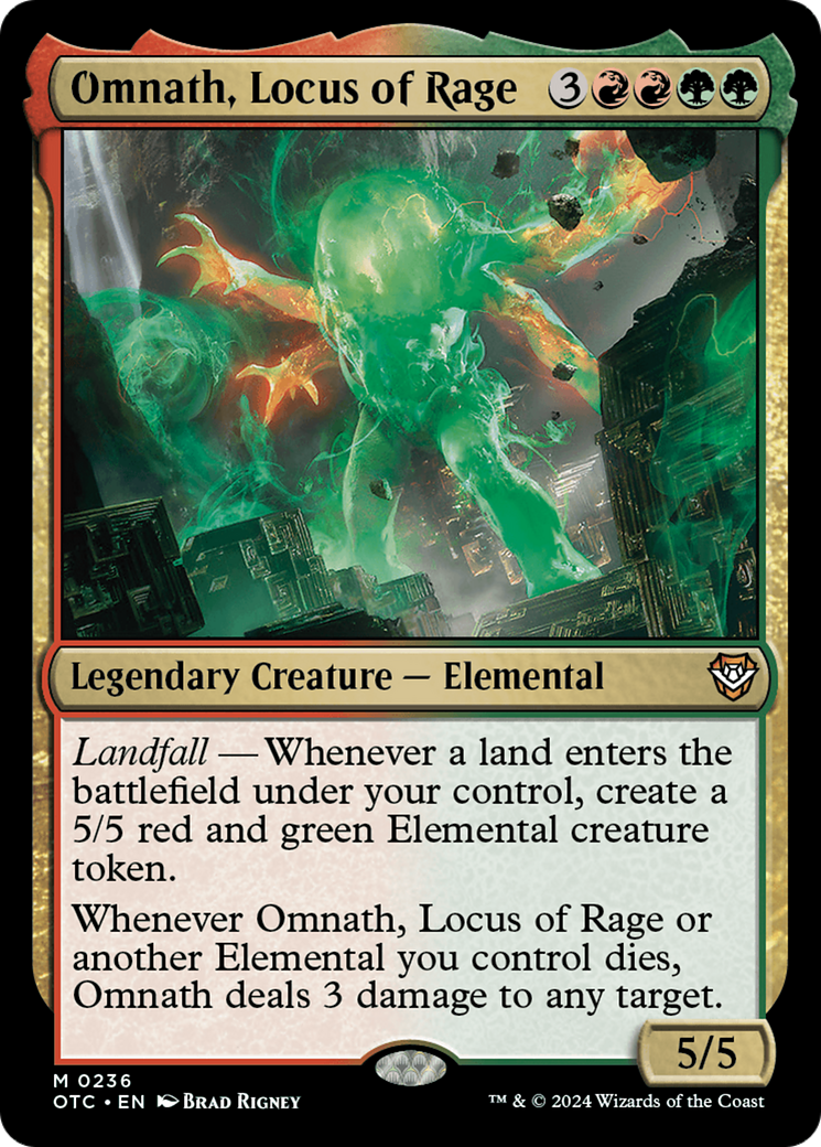 Omnath, Locus de Fúria / Omnath, Locus of Rage - Magic: The Gathering - MoxLand