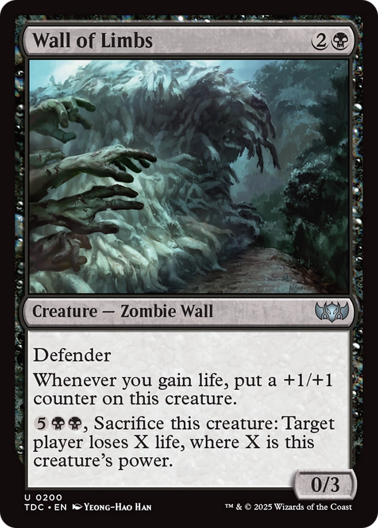 Barreira de Membros / Wall of Limbs - Magic: The Gathering - MoxLand