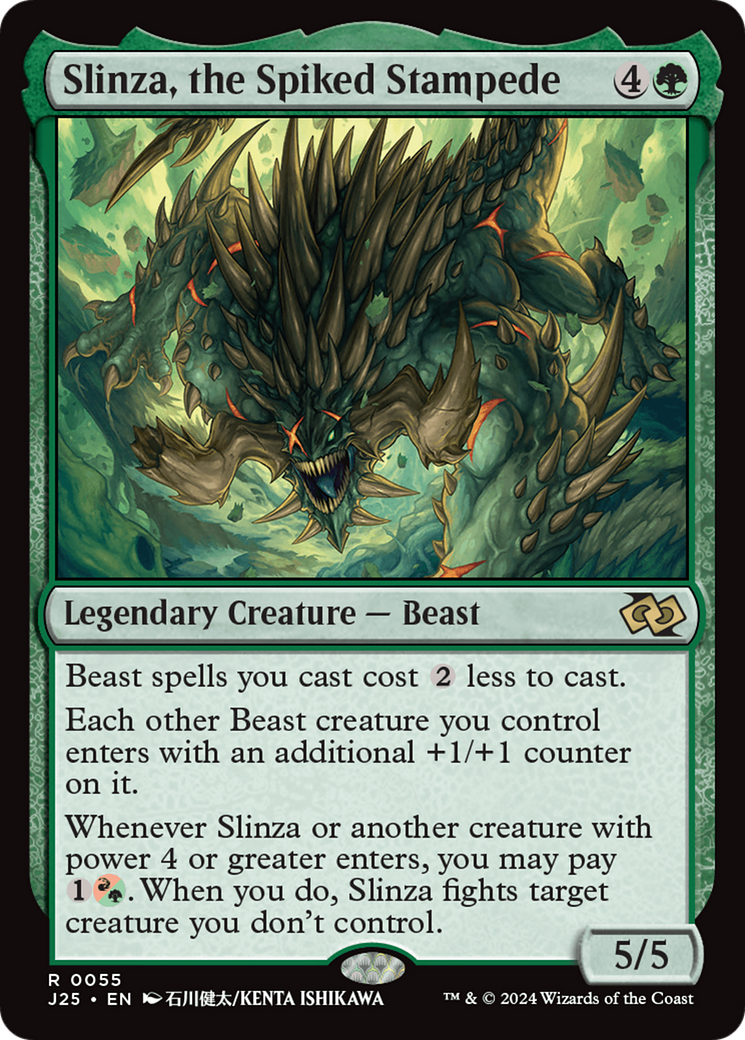 Slinza, the Spiked Stampede - Magic: The Gathering - MoxLand