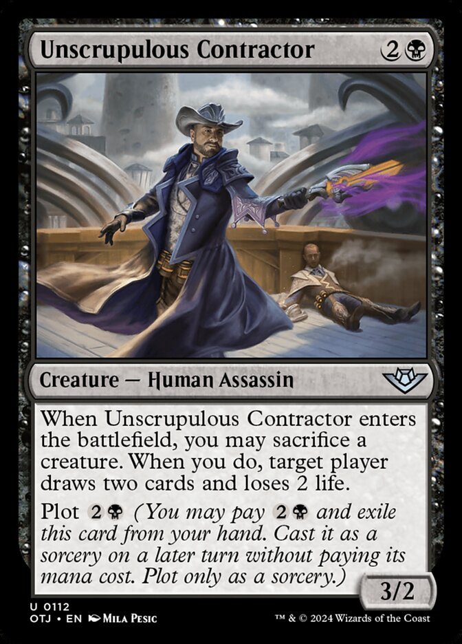 Mercenário Inescrupuloso / Unscrupulous Contractor - Magic: The Gathering - MoxLand